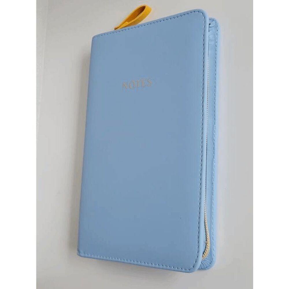 Padded Blue Zip Notes Journal - Picture 7 of 16